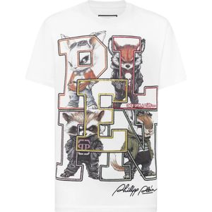 Philipp Plein, Heren, Tops, Wit, Maat: XS Katoen,