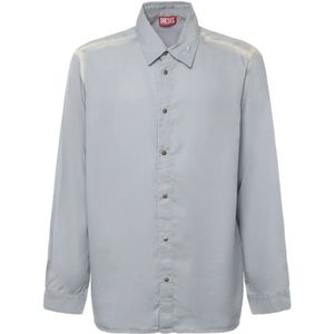 Diesel, Heren, Overhemden, Blauw, Maat: XL