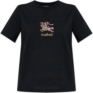 Burberry, Dames, Tops, Zwart, Maat: L