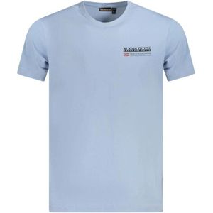 Napapijri, Heren, Tops, Blauw, Maat: 2XL Katoen,