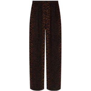 Balenciaga, Dames, Broeken, Bruin, Maat: XS Zijde,