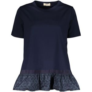 Herno, Dames, Tops, Blauw, Maat: 2XL Katoen,