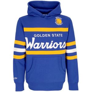 Mitchell & Ness, Heren, Sweatshirts & Hoodies, Blauw, Maat: L Katoen,