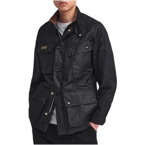 Barbour, Heren, Jassen, Zwart, Maat: M Katoen,