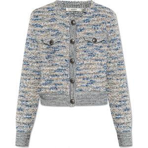 Gestuz, Dames, Jassen, Blauw, Maat: S Tweed,
