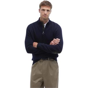 Barbour, Heren, Truien, Blauw, Maat: S Wol,