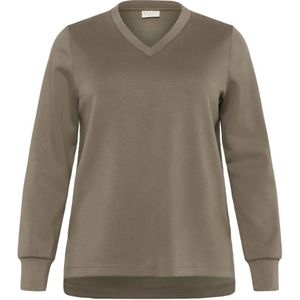 Kaffe Curve, Dames, Sweatshirts & Hoodies, Groen, Maat: S