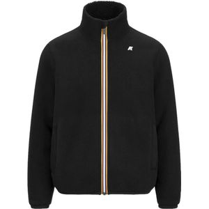 K-Way, Heren, Jassen, Zwart, Maat: S Fleece,