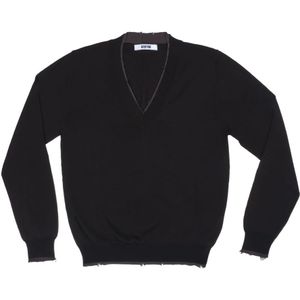 Mauro Grifoni, Heren, Truien, Zwart, Maat: S Poliester,