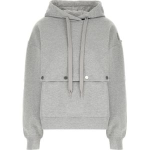 Sportmax, Dames, Sweatshirts & Hoodies, Grijs, Maat: S Katoen,