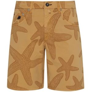 Vilebrequin, Heren, Korte broeken, Bruin, Maat: W30 Gabardine,