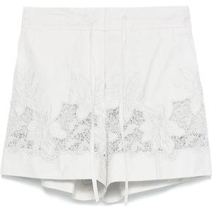 P.a.r.o.s.h., Dames, Korte broeken, Wit, Maat: S Katoen,