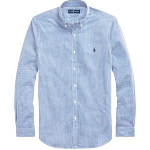 Polo Ralph Lauren, Heren, Overhemden, Blauw, Maat: L Katoen,