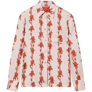 La DoubleJ, Dames, Blouses & Shirts, Beige, Maat: L Zijde,