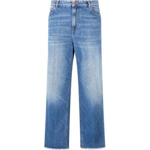 Roberto Cavalli, Dames, Jeans, Blauw, Maat: 2XS Denim,