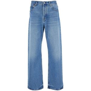 Jacquemus Blauwe Denim Rechte jeans , Blue , Heren , Maat: W34