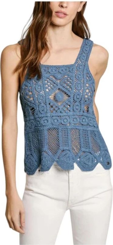 Pepe Jeans Gebreide top 'Olive'  duifblauw