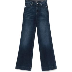 7 For All Mankind, Dames, Jeans, Blauw, Maat: W28 Denim,