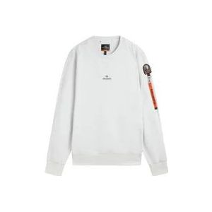 Parajumpers Sweatshirts , White , Heren , Maat: 2XL