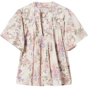 Twinset, Dames, Blouses & Shirts, Veelkleurig, Maat: S Katoen,