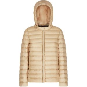 Geox, Dames, Jassen, Bruin, Maat: 3XL Leer,