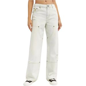 One Teaspoon, Dames, Jeans, Blauw, Maat: W28 Katoen,