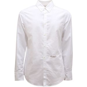 Dsquared2, Heren, Overhemden, Wit, Maat: M