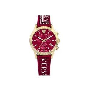 Versace Chronograaf Multifunctioneel Horloge Unisex , Red , Dames , Maat: ONE Size