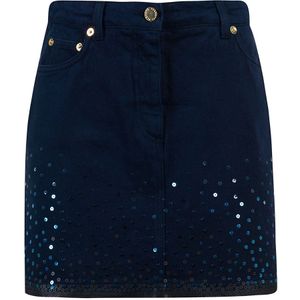 Alberta Ferretti, Dames, Rokken, Blauw, Maat: 2XS Denim,