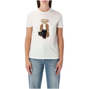 Ralph Lauren, Dames, Tops, Wit, Maat: S Katoen,