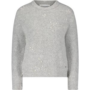 Betty & Co, Dames, Truien, Grijs, Maat: 2XL Leer,