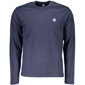 T-shirt - Blauw - Cotton Crew-Neck
