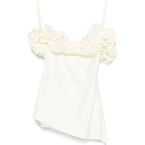 Coperni, Dames, Tops, Wit, Maat: M Polyamide,