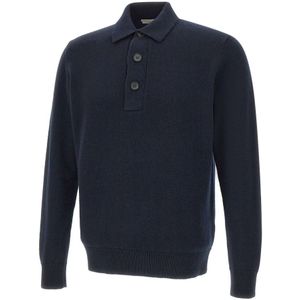 Filippo De Laurentiis, Heren, Truien, Blauw, Maat: S Wol,