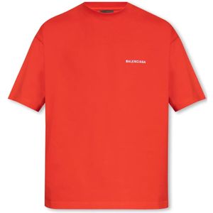 Balenciaga, Heren, Tops, Rood, Maat: 2XS Katoen,