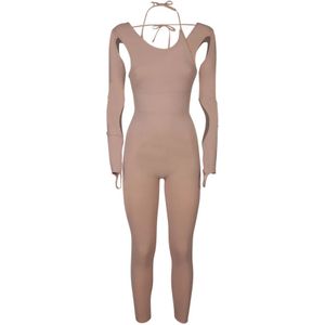 Andrea Adamo, Dames, Jumpsuits & Playsuits, Roze, Maat: L Polyamide,