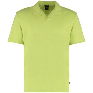 Hugo, Heren, Tops, Groen, Maat: M Katoen,