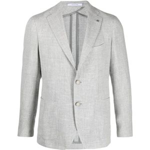 Tagliatore, Heren, Jassen, Grijs, Maat: 2XL Katoen,