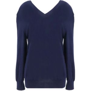 Prada, Dames, Truien, Blauw, Maat: XS Kasjmier,
