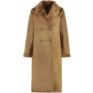 Ralph Lauren, Dames, Mantels, Bruin, Maat: M Suède,