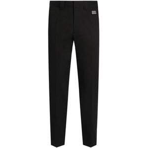 Dolce & Gabbana, Heren, Broeken, Zwart, Maat: XL Katoen,