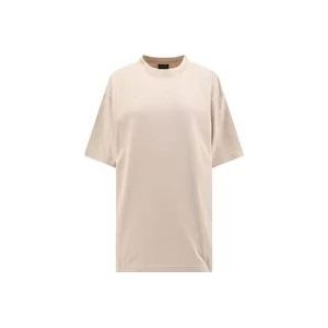 Balenciaga T-shirt met strass steentjes achterlogo , Beige , Dames , Maat: S
