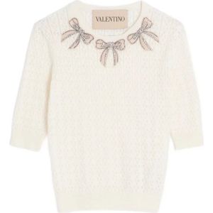 Valentino Garavani, Dames, Truien, Beige, Maat: S