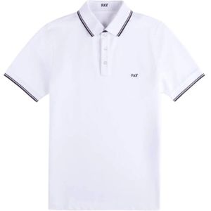 Fay, Heren, Tops, Wit, Maat: XL Piqué,