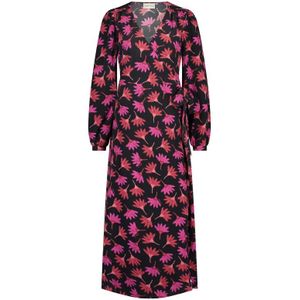Fabienne Chapot - Nia - Jurk - Donkerroze - Viscose - Bloemenprint