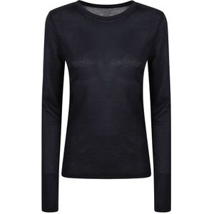 Majestic Filatures, Dames, Tops, Blauw, Maat: XL Viscose,