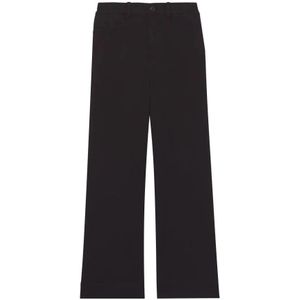 Proenza Schouler, Dames, Broeken, Zwart, Maat: XS Katoen,