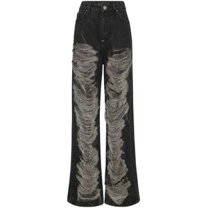 Philipp Plein, Dames, Jeans, Zwart, Maat: W24 Denim,