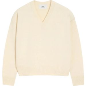 Ami Paris, Heren, Truien, Beige, Maat: M Wol,