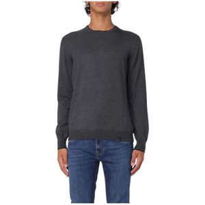 Fay, Heren, Truien, Grijs, Maat: 3XL Wol,